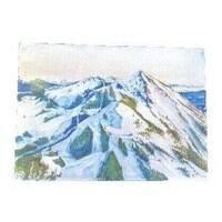 2025 Sarah Beabout Skiers Greeting Card Unisex